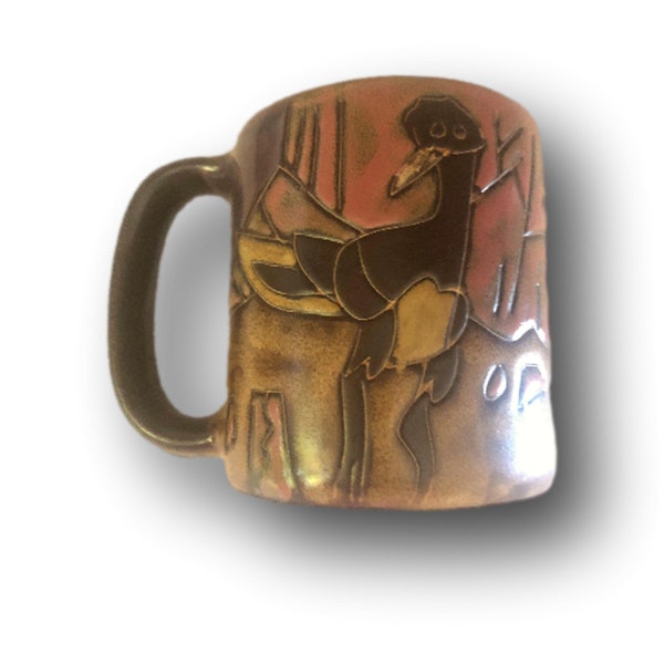 Mara Coffee Mug | Stoneware Mug Mexico | Roadrunner Bird