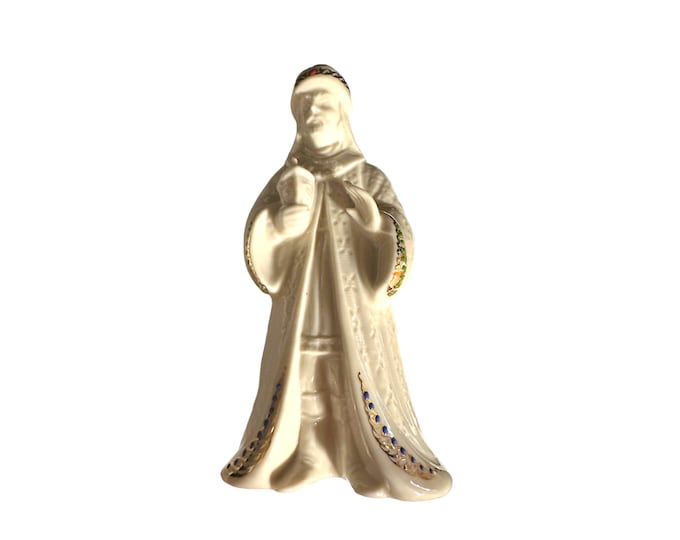 Lenox China Nativity Figurine: King Gaspar, Vintage Christmas Decor