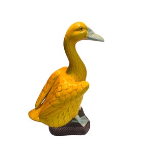 NORCREST Colorful Yellow Duck Ceramic Figurine Made in Japan image 5