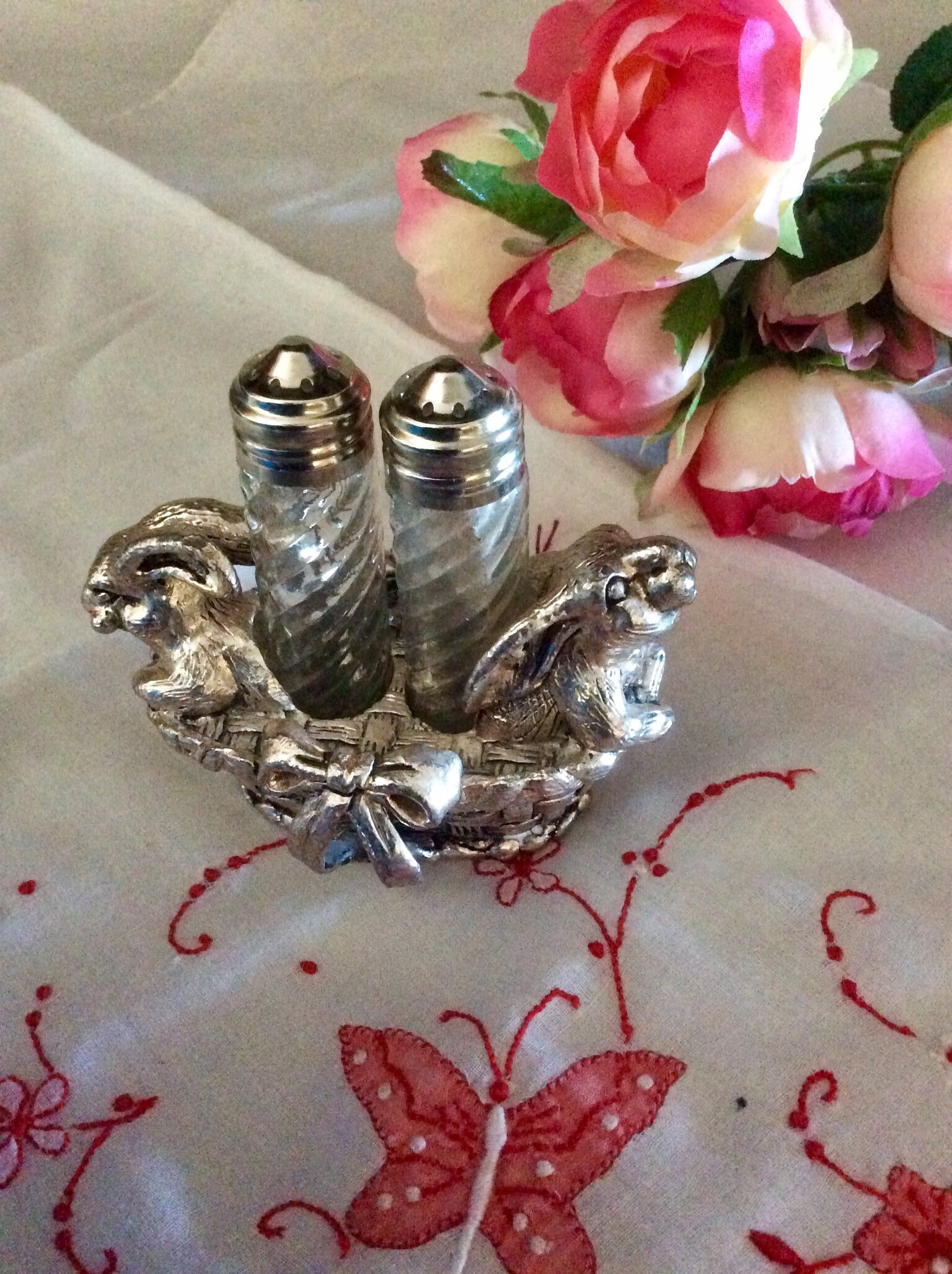 Arthur Court Bunny Salt and Pepper Shakers Arthur Court Etsy