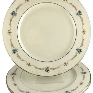 Vintage Fine China Capri Salad Plates - Elegant Tableware Set, Decorative Dishware for Dinner Parties & Special Occasions