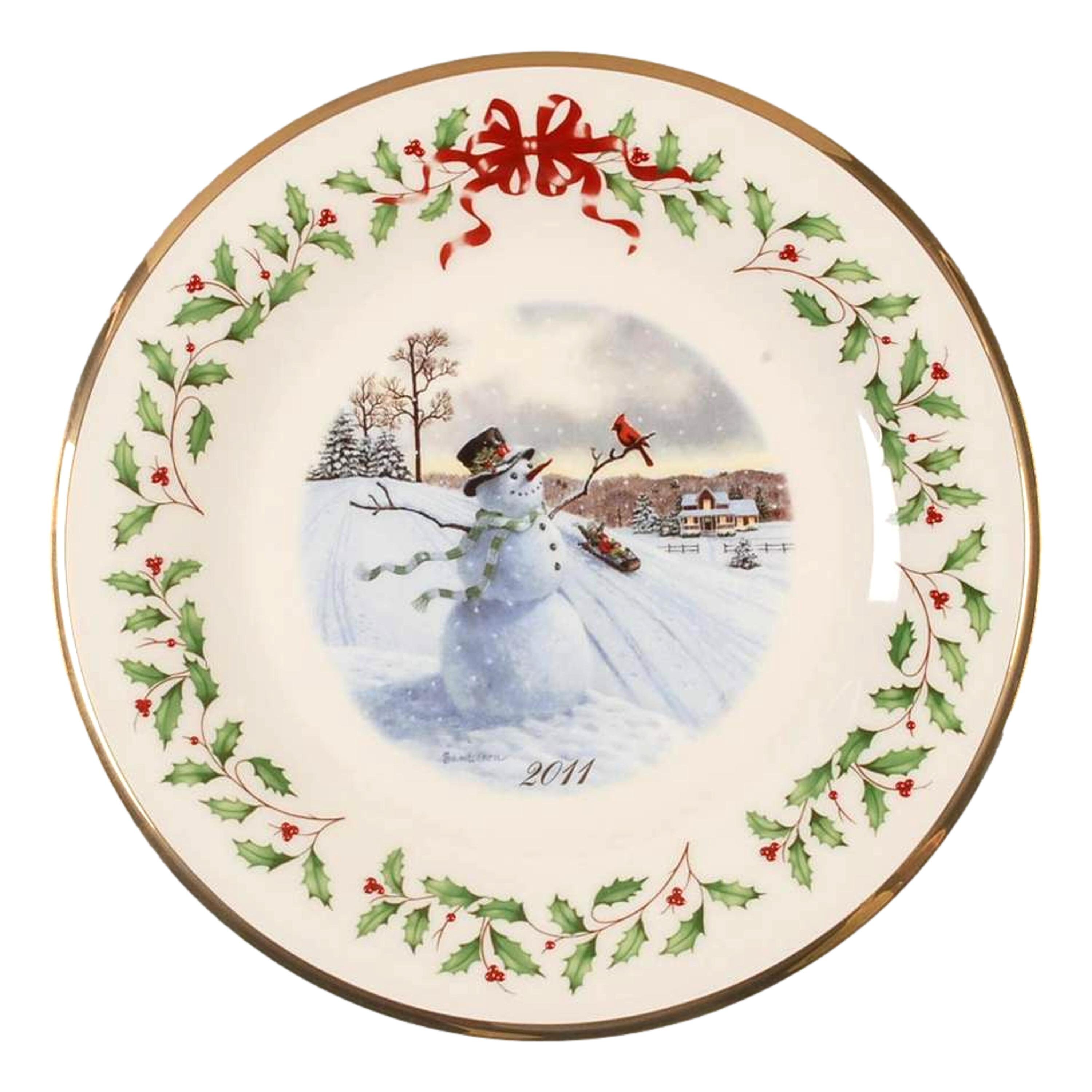 lenox annual christmas plates