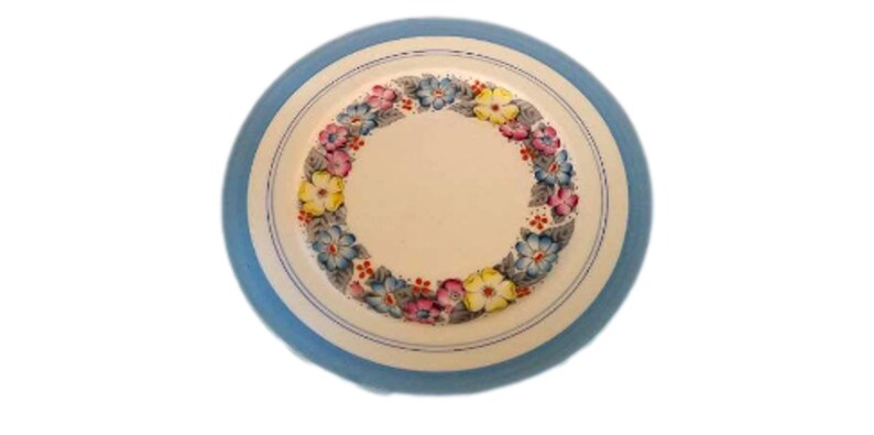 Royal Albert Crown China Set 4 Lunch Plates Dorothy Pattern image 2