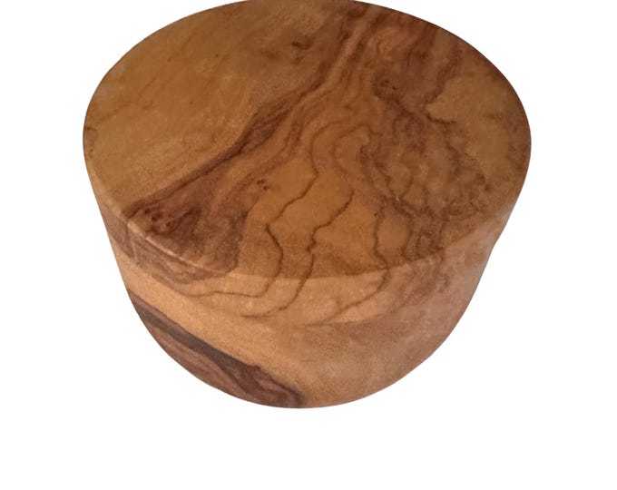 Salt Cellar Hand-carved Tunisian Berard Olive Wood