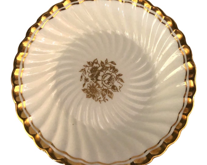 Aynsley China Fruit Bowls - Elegance Pattern Dessert Bowls, Vintage English Porcelain Tableware