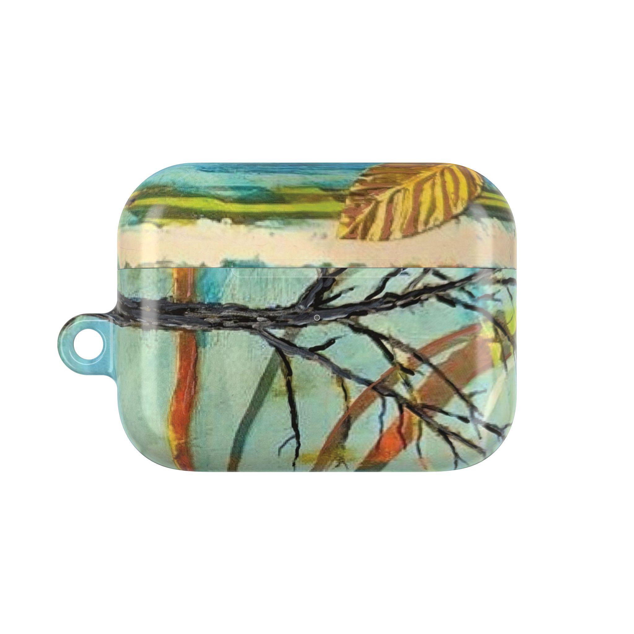 Teal Tree AirPod Case | Fine Art Collage, Botanical Copper - Etsy