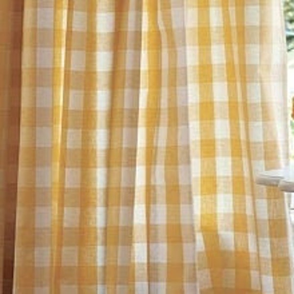 Buffalo Check Curtains Etsy