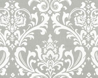 Gray damask curtains