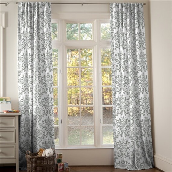 Gray Curtains Free Shipping Gray Damask Curtains Bedroom Curtains