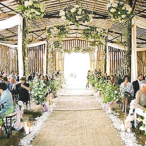 Burlap Aisle runner, Weddings