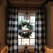 Buffalo check curtains! Two panels included. Black and white check curains. 