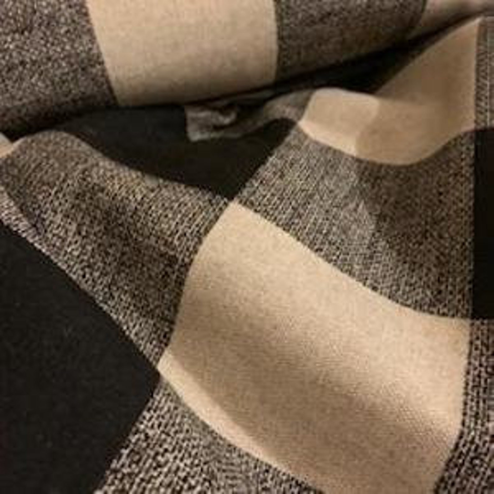 Black and Cream Fabric by the Yard 54 Inches Wide Etsy