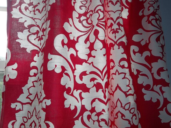 Pink Damask Curtains Clearance Etsy