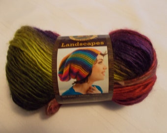 Lion Brand 545-210 Landscapes Yarn-Rain Forest
