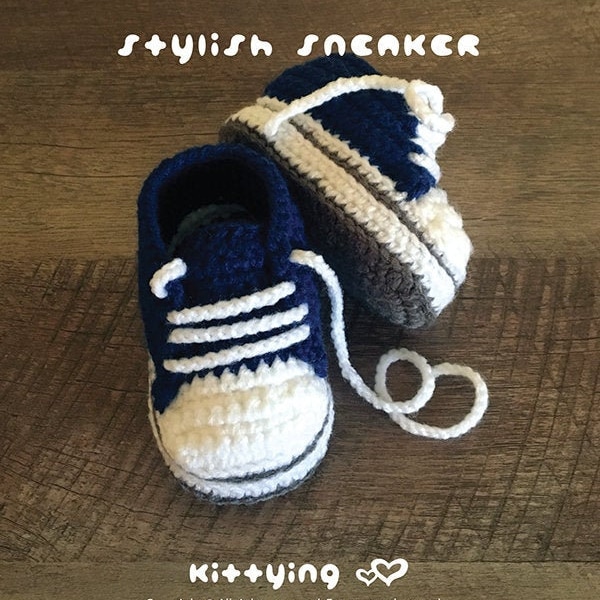 Booties CROCHET PATTERN for Toddler, Stylish Toddler Sneakers Crochet Patterns, Toddler Sport Shoes, Toddler Home Slippers