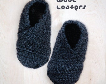 Wool Loafers Toddler CROCHET PATTERN Toddler Booties Toddler Slip-on Toddler Shoes Crochet Pattern