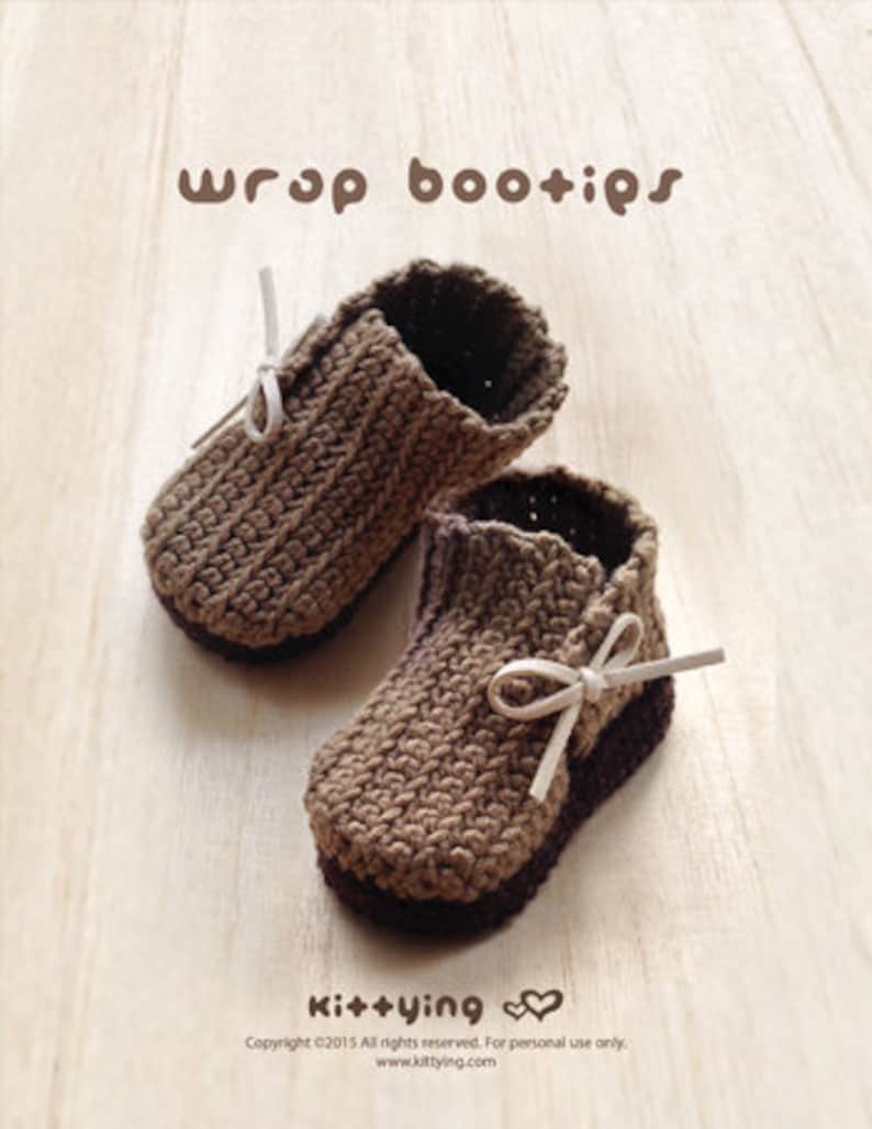 CROCHET PATTERN Baby Booties Crochet Pattern Wrap Baby Boots Etsy