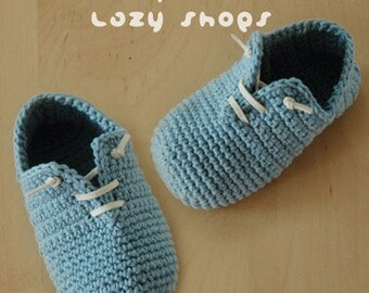 Mönster för virkade babyskor - Slip-On Babytofflor För tidigt födda sneakers Nyfödda strumpor Slip-On skor Tofflor Virkmönster (SLS01-B-PAT)