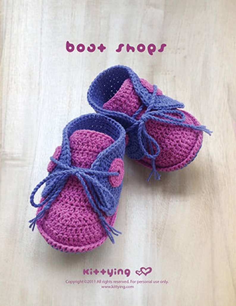 Boat Shoes CROCHET PATTERN, Crochet Baby Sneakers Patterns, Crochet Patterns Baby Shoes, Crochet Booties Patterns, Cute Doll Shoes Patterns image 2