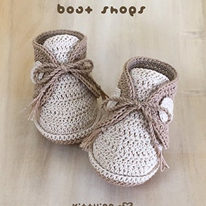 Baby CROCHET PATTERNS Crochet Baby Sneakers Boat Shoes Cute Doll Shoes Patterns Khaki Preemie Shoes, Newborn Socks, Infant Booties image 6