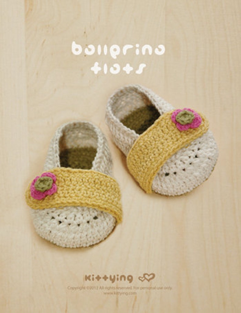 CROCHET PATTERN Baby Ballerina Flats Baby Booties Newborn Etsy
