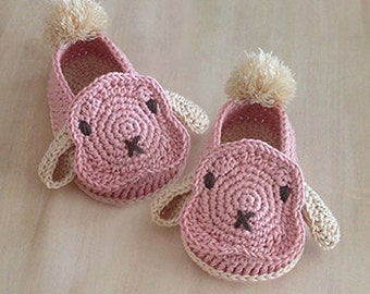 CROCHET Baby PATTERN Rabbit Baby Booties Baby Rabbit Shoes Crochet Bunny Sneakers Newborn Rabbit Shoes Lop Baby Booties Baby Bunny Booties