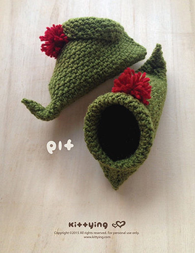 Elf Booties Pattern Christmas Elves CROCHET PATTERN Elf Baby Etsy