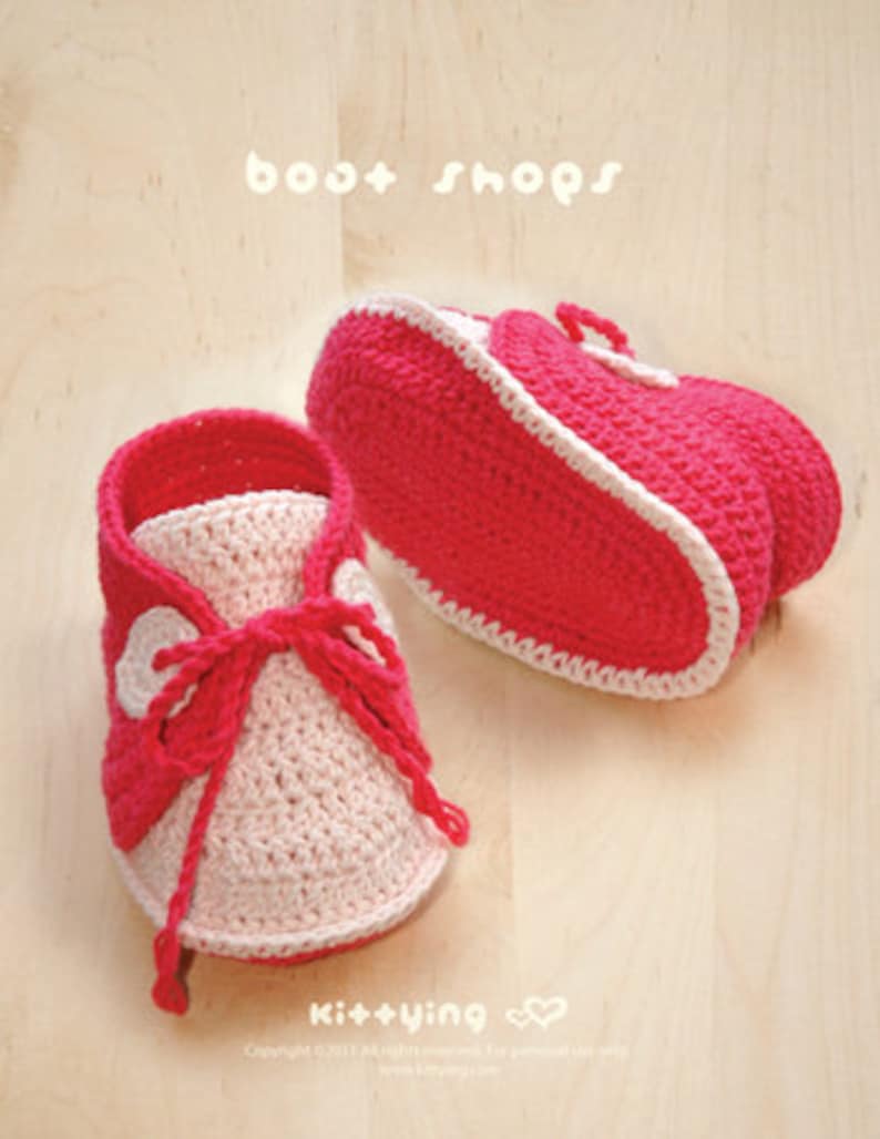 Baby CROCHET PATTERNS Crochet Baby Sneakers Boat Shoes Cute Doll Shoes Patterns Khaki Preemie Shoes, Newborn Socks, Infant Booties image 7