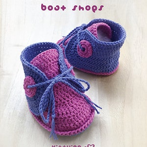 Boat Shoes CROCHET PATTERN, Crochet Baby Sneakers Patterns, Crochet Patterns Baby Shoes, Crochet Booties Patterns, Cute Doll Shoes Patterns image 5