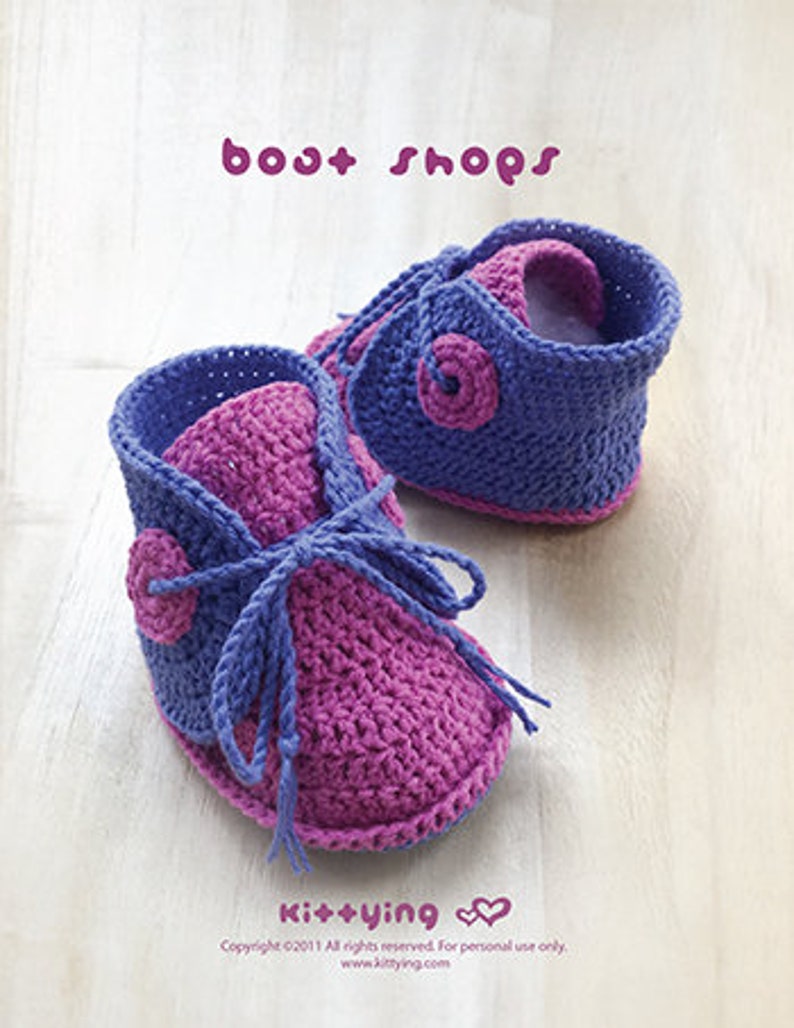 Boat Shoes CROCHET PATTERN, Crochet Baby Sneakers Patterns, Crochet Patterns Baby Shoes, Crochet Booties Patterns, Cute Doll Shoes Patterns image 5