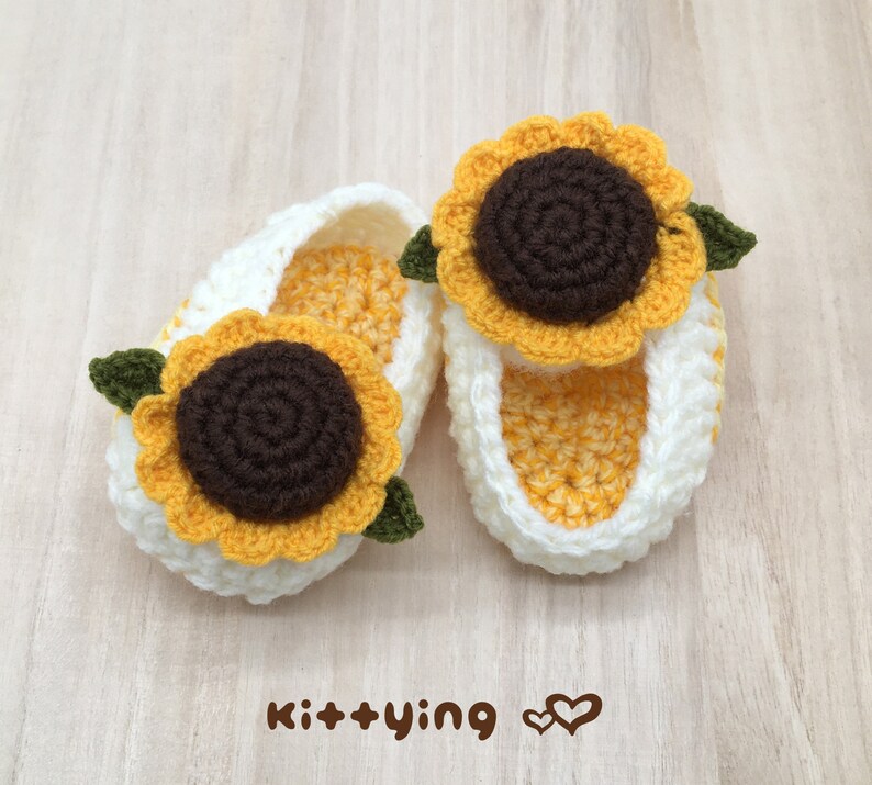 baby sunflower shoes