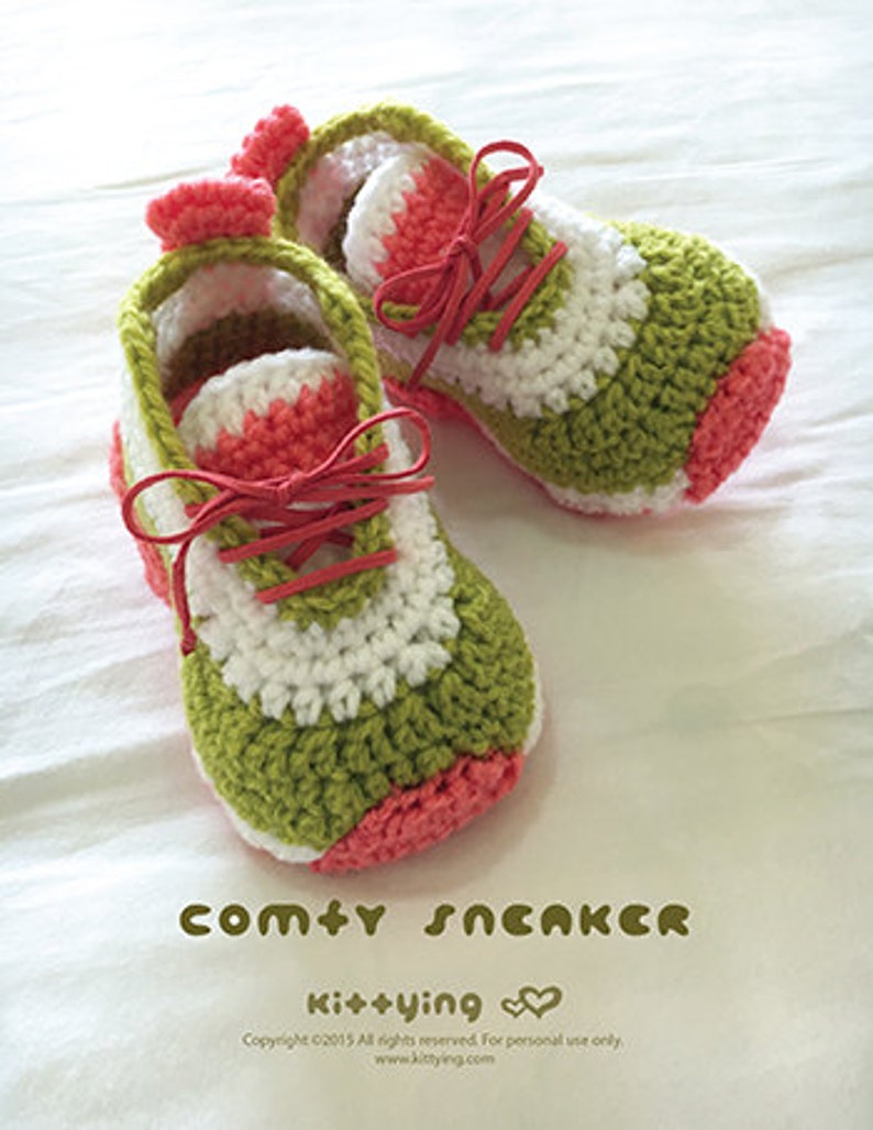 CROCHET PATTERN Toddler Booties Comfy Toddler Sneakers Crochet Toddler Shoes Crochet Booties Crochet Pattern Children Sneakers Kids Shoes image 3