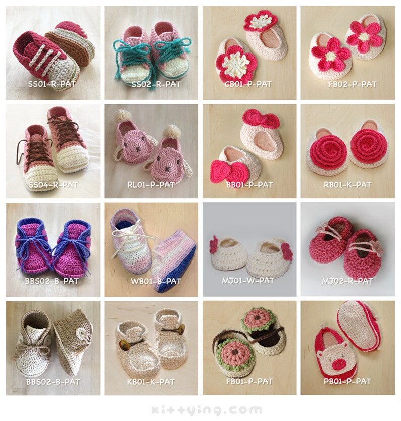 Crochet patterns Baby Booties Puppy House Slippers Crochet Pattern Baby Shoe Puppy Infant CROCHET PATTERN image 9