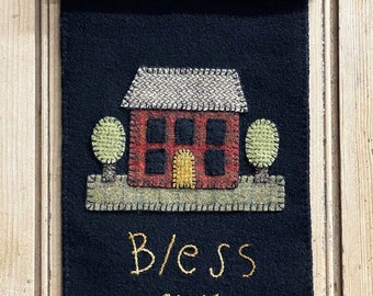 Bless Our Home FLAG Printed Pattern | Patchwork | Applique