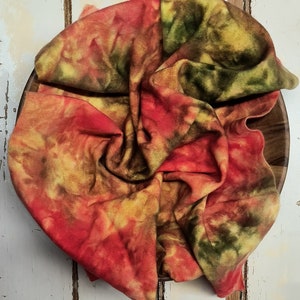 AUTUMN BLAZE hand-dyed wool | Patchwork | Applique | Hooking | Punching