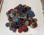 50 New Wool Penny Picks - 1 2 inch pre-cut Patchwork Applique