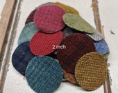 50 New Wool Penny Picks - 2 inch pre-cut Patchwork Applique