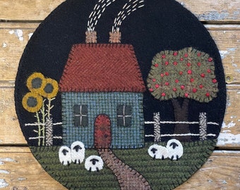 Country Home Mat Kit | Applique | Patchwork | Hand Stitching