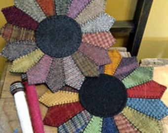 Dresdner Teller Wollteppich - ePATTERN DOWNLOAD | Patchwork | Applikation