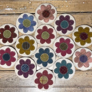 Blumen Penny Mat ePattern | Patchwork | Applikation