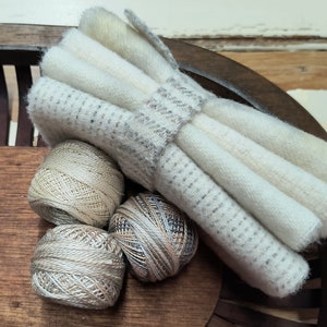 CREAM Wool Bundle | Patchwork | Applique | Hooking | Punching
