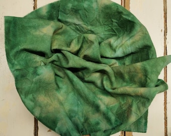 GREAT GREEN hand-dyed wool | Patchwork | Applique | Hooking | Punching