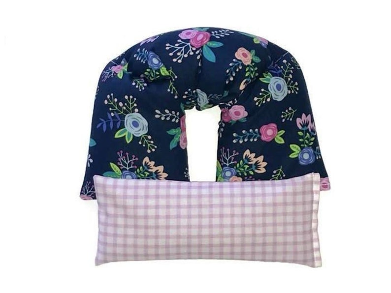 LAVENDER scented Neck Wrap Eye Pillow Gift Set Navy Purple Hot Etsy