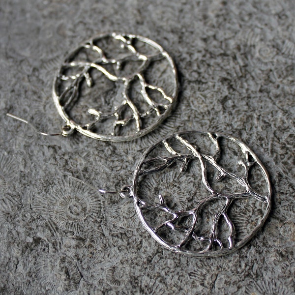 Statement-Ohrhänger * TREE OF LIFE * Silber * Pagan * Wicca
