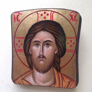 Jesucristo / Icono ortodoxo / Icono ortodoxo griego / Pintura hecha a mano / Regalo religioso / Arte bizantino / Icono griego / Arte sacro / Decoración del hogar.