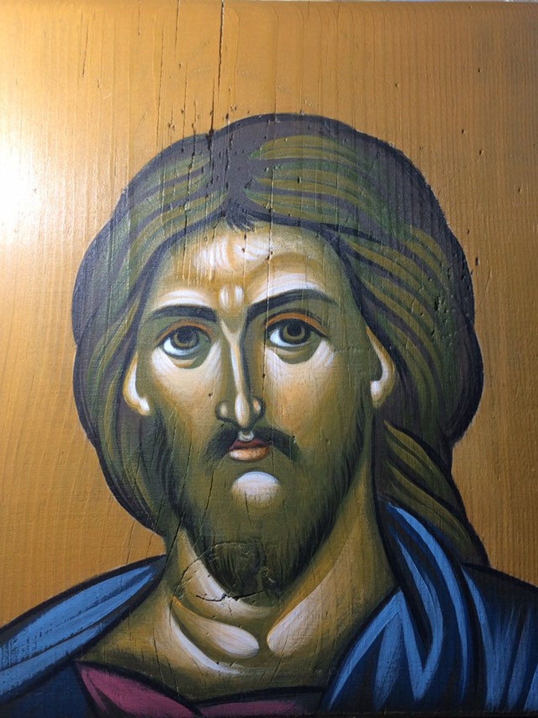 Jesus Christ / Orthodox Icon/greek Icon/ Hand Painted Icon / Hand Made ...