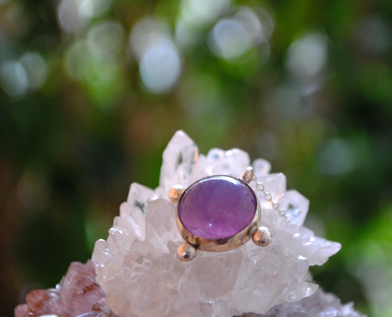 Silver Amethyst Necklace Protection Amulet Crystal Pendant for Women Cross Gemstone Choker for Girls Talisman Pendant Gift Ideas for her