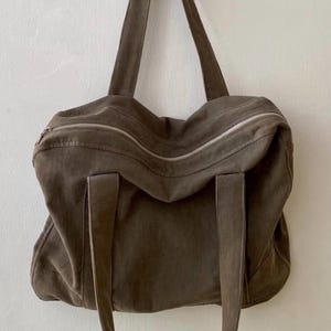 Sac fourre-tout en velours côtelé - grande capacité, transport quotidien, école, bureau. Sac à main en jean, fourre-tout zippé en jean, sac de travail en velours côtelé minimalis