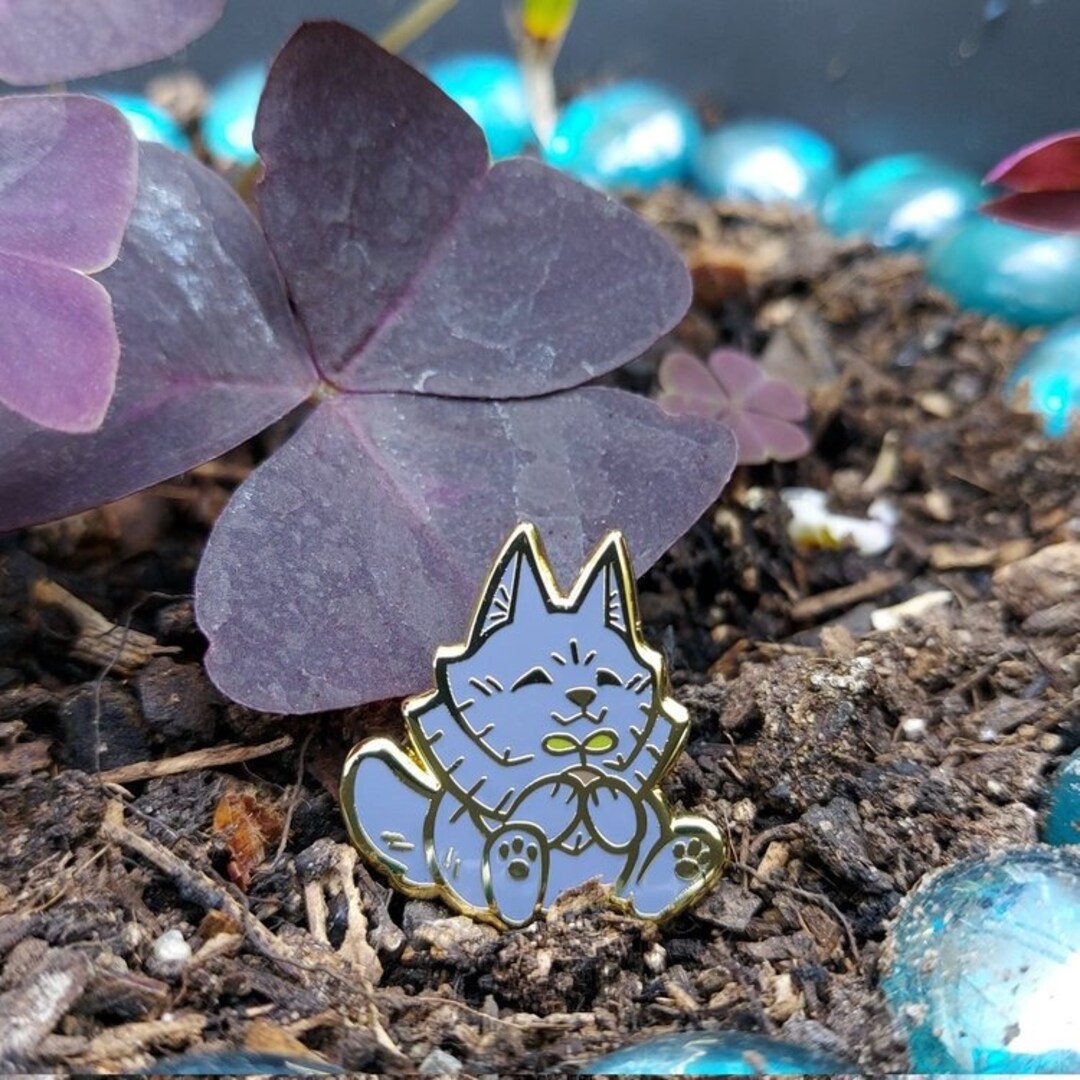 Tiny Chongus Growth Blue - Hard Enamel Pin - Etsy