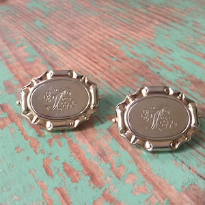 Cufflinks Large Vintage Gold Picture Frame Cufflinks gifts for men Retro Kitch
